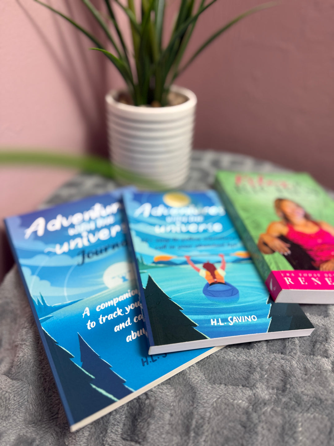 Three books:  &